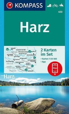 KOMPASS Wanderkarte Harz