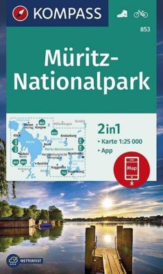 KOMPASS Wanderkarte Müritz-Nationalpark