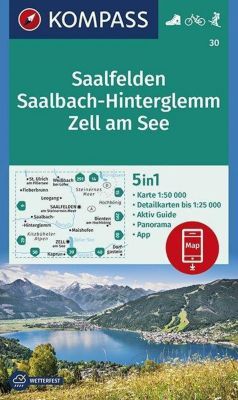 KOMPASS Wanderkarte Saalfelden, Saalbach-Hinterglemm, Zell am See