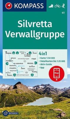 KOMPASS Wanderkarte Silvretta, Verwallgruppe