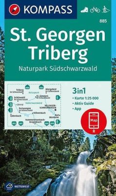 KOMPASS Wanderkarte St. Georgen, Triberg, Naturpark Südschwarzwald