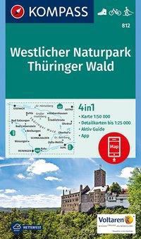 KOMPASS Wanderkarte Westlicher Naturpark Thüringer Wald