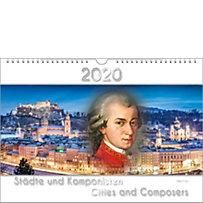 Komponisten-Kalender, ein Musik-Kalender 2020, DIN-A3: Städte und Komponisten - Cities and Composers Komponisten-Kalender, ein Musik-Kalender 2020, DIN-A3: Städte und Komponisten - Cities and Composers