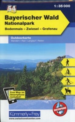 Kümmerly+Frey Outdoorkarte Bayerischer Wald, Nationalpark