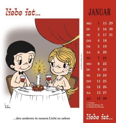 liebe ist Postkartenkalender 2018 - Kalender bei Weltbild.at