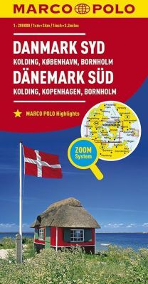 MARCO POLO Karte Dänemark Süd 1:200 000; Denmark South / Dänemark Du Sud / Danmark Syd