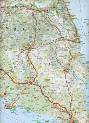 MARCO POLO Karte Istrien, Kroatische Küste Nord und Mitte 1:200 000