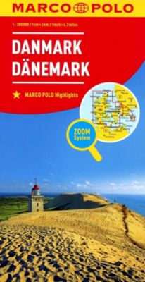 Marco Polo Karte Länderkarte Dänemark 1300 000 Denmark - 