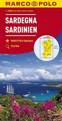 MARCO POLO Karte Sardinien 1:200 000; Sardaigne / Sardegna / Sardinia
