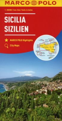 MARCO POLO Karte Sizilien 1:200 000; Sicile / Sicilia / Sicily