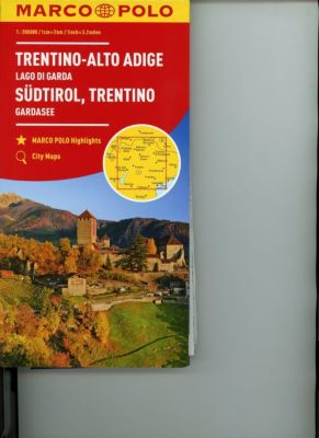MARCO POLO Karte Südtirol, Trentino, Gardasee 1:200 000; Trentin, Haut-Adige, Lac de Garda / Trentino, Alto Adige, Lago