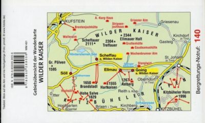 Mayr Karte Wilder Kaiser - Ellmau, Going, Scheffau, Söll Buch