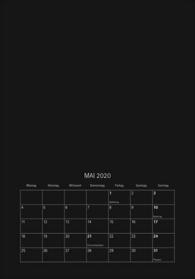 Mein Fotokalender Zum Selbergestalten 2020 Blau Kalender