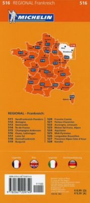 Michelin Karte Elsass, Lothringen Alsace, Lorraine jetzt kaufen