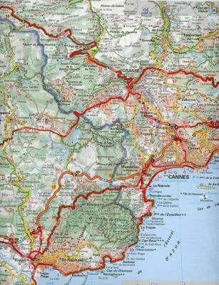 Michelin Karte Provence, Cote d' Azur Bouches-du-Rhone ...