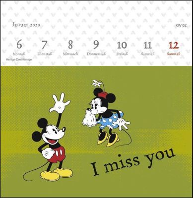 Mickey Mouse Premium Postkartenkalender 2020 Kalender Bestellen