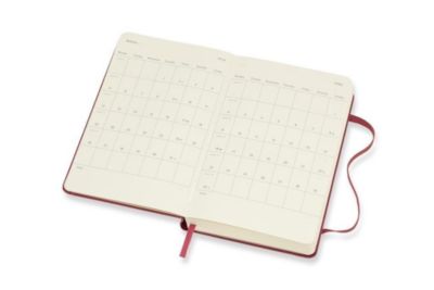 Moleskine 12 Monate Tageskalender 2018, P A6, Hard Cover, Hagebutte