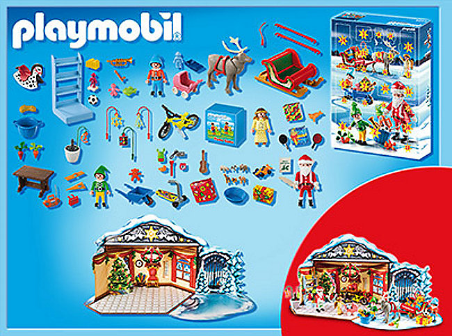 playmobil® 5494  adventskalender weihnachtsmann beim