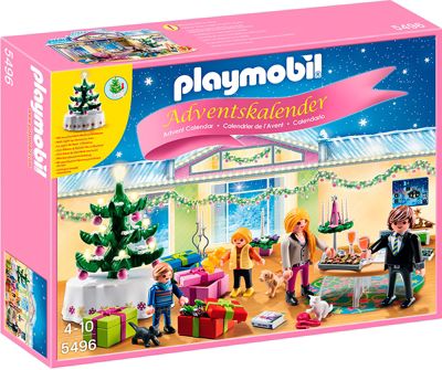 PLAYMOBIL® 5496 Adventskalender Weihnachtsabend mit beleuchtetem Baum