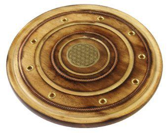 Raucherstabchenhalter Blume Des Lebens Holz Rund 10 Cm Weltbild At
