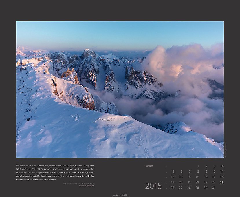 Reinhold Messner Berge Versetzen 2015 Kalender Bestellen