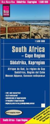 Reise Know-How Landkarte Südafrika Kapregion / South Africa, Cape Region (1:500.000); Afrique du sud, la région du cap.