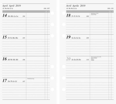 Teriner A6 wattiert rot Kalender 2019 PDF