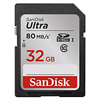 SanDisk SDHC Ultra 32GB, Class 10, UHS-I, 80MB/Sec SanDisk SDHC Ultra 32GB, Class 10, UHS-I, 80MB/Sec