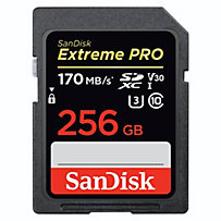 SanDisk SDXC Extreme Pro 256GB, Video Speed Class V30, UHS Sp. Cl. U3,UHS-I,170MB/s SanDisk SDXC Extreme Pro 256GB, Video Speed Class V30, UHS Sp. Cl. U3,UHS-I,170MB/s