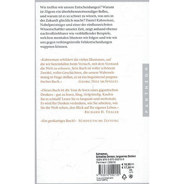 Schnelles Denken langsaes Denken PDF Epub-Ebook