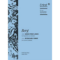 Sieben frühe Lieder, Studienpartitur für Singstimme und Orchester Sieben frühe Lieder, Studienpartitur für Singstimme und Orchester