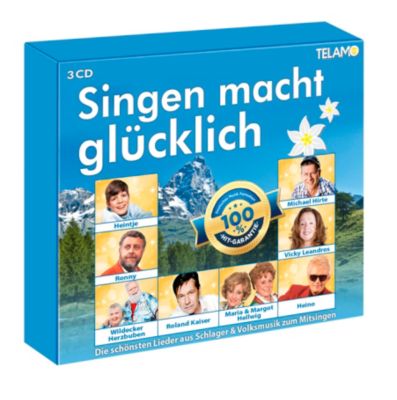 Singen macht glücklich 3CDs + Liedbuch mit Texten zum Mitsingen günstig