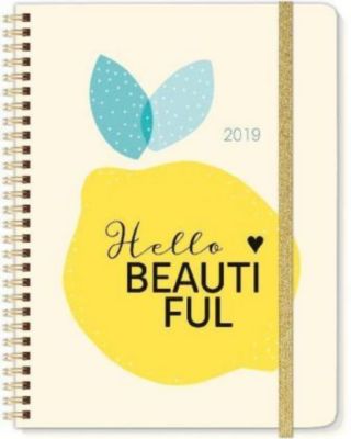 Gelb Spiralkalender A5 Kalender 2020