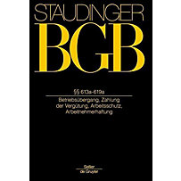 Staudingers Kommentar BGB §§ 613a-619a Staudingers Kommentar BGB §§ 613a-619a