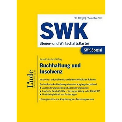 Swk Spezial Buchhaltung Und Insolvenz Buch Portofrei Weltbildde