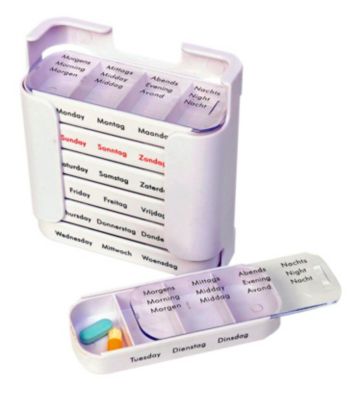 Tabletten Für Eine Woche Vorbereiten Tablettenbox - Dispenser für 1 Woche online kaufen - Orbisana.de