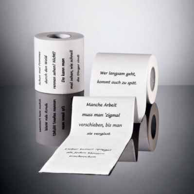 Toilettenpapier Sprüche, 2erSet jetzt bei Weltbild.ch bestellen