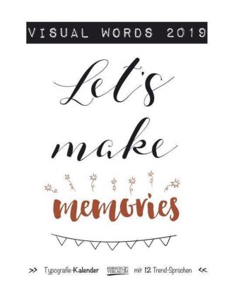 visual words 2019 kalender günstig bei weltbild de bestellen 2019 in words