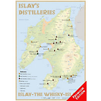 Whisky Distilleries Islay - Poster 42x60cm - Premium Edition Whisky Distilleries Islay - Poster 42x60cm - Premium Edition