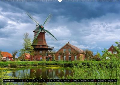 Windmuhlen In Ostfriesland Wandkalender 2020 Din A2 Quer