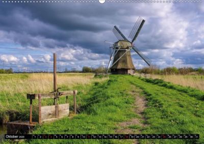 Windmuhlen In Ostfriesland Wandkalender 2020 Din A2 Quer