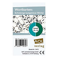 Wortkarten: Schwierige lautgetreue Wörter - Level 11+12 (Kartenspiel) Wortkarten: Schwierige lautgetreue Wörter - Level 11+12 (Kartenspiel)