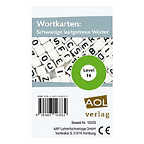 Wortkarten: Schwierige lautgetreue Wörter - Level 14 (Kartenspiel) Wortkarten: Schwierige lautgetreue Wörter - Level 14 (Kartenspiel)