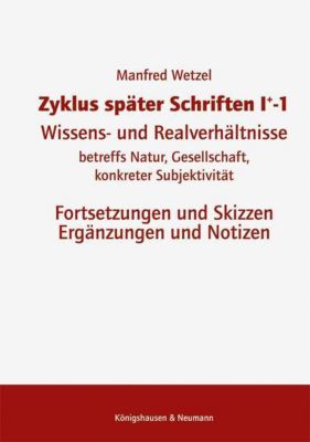 Zyklus später Schriften I+-1 - Manfred Wetzel | 